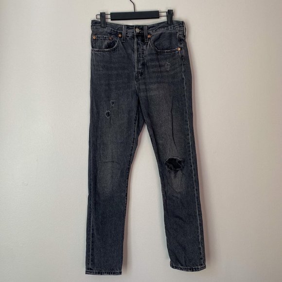 Vintage Levi's 501 Jeans In Black | Size: 26 - Picture 1 of 5